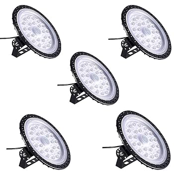 CHUMA’s STORE chunnuan UFO LED High Bay Lights 100W 5 Packs,50000LM 6500K